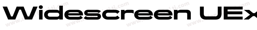 Widescreen UEx Blackl字体转换